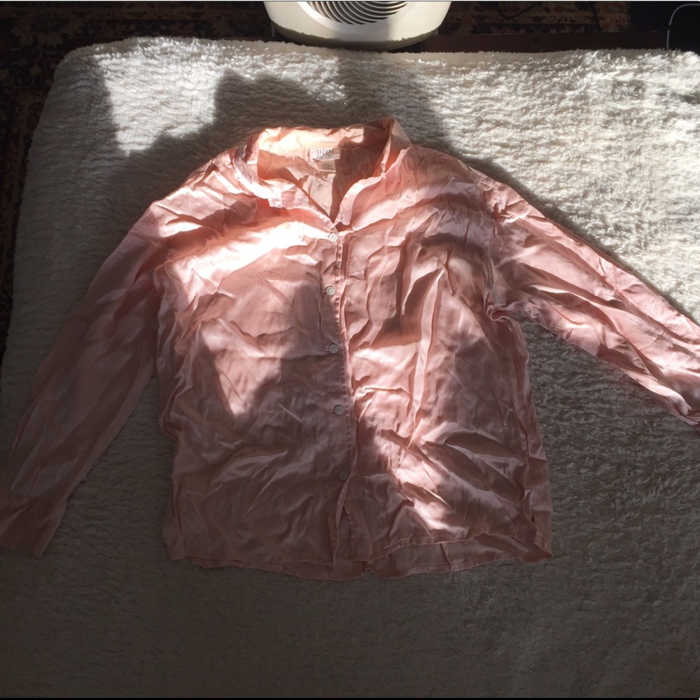 Pink Silk Pajama Set